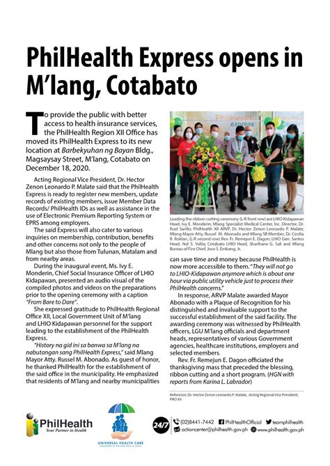 PhilHealth Express opens in M’lang, Cotabato T.
